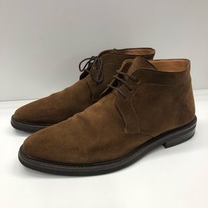 Jack Erwin brown suede shoes